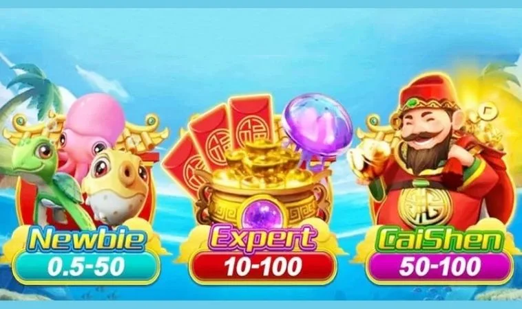 Các cấp độ phòng chơi Bắn Cá Thần Tài tại Bet88